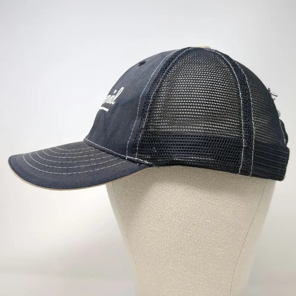 Jack Daniel's Trucker Hat Blue One Size Mesh Back Snapback Embroidered Logo